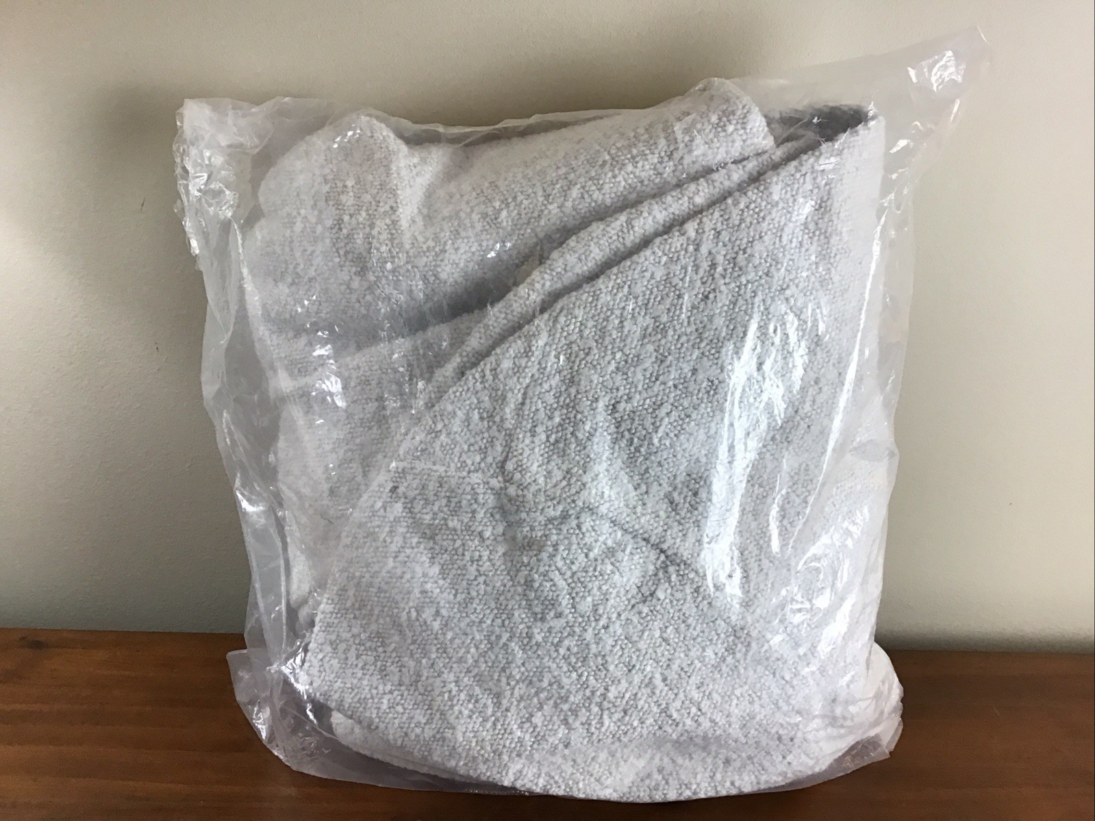 Pottery Barn Teen Chunky Boucle Ivory Bean Bag Chair Large Slipcover Cover NOB