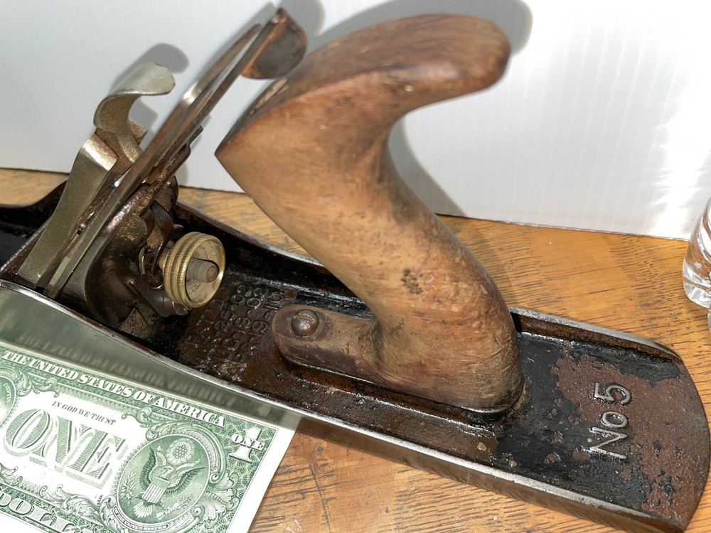 Stanley Bailey No. 5 Plane 3 PAT'D #s Vintage Tool