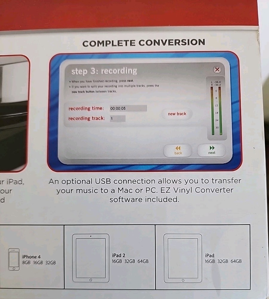 ​ION iLP Turntable Conversion System for iPad iPhone iPod Vinyl Record Player