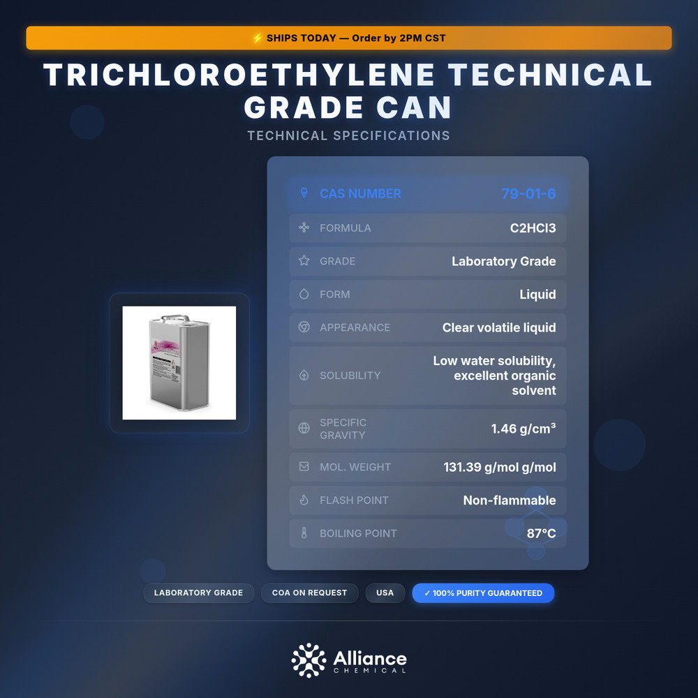 Trichloroethylene (TCE) Technical Grade - 1 Gallon Can