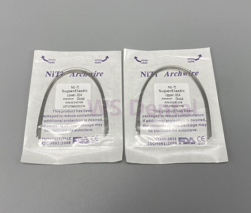 Dental Orthodontic Arch Wires Super Elastic Niti Round 012 014 016 018 020 Ovoid