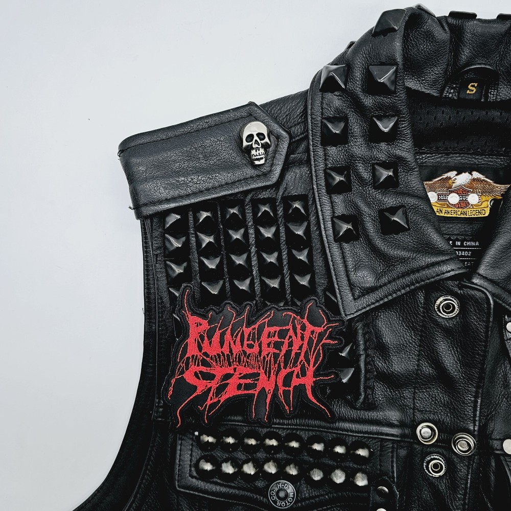 Pungent Stench Red Logo Shaped EMBROIDERED PATCH