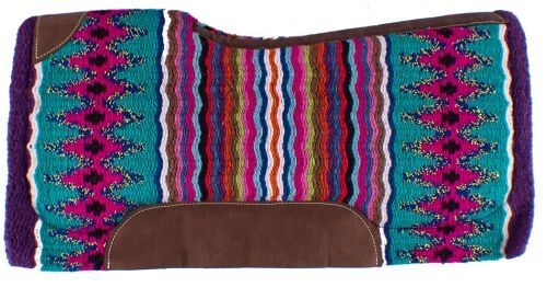SADDLE PAD 34" x 36" x 3/4" Multicolor Contoured Memory Felt Bottom
