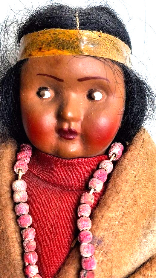 Skookum Bully Good Indian Native American Dolls ~ Lot of 4 Mom baby, 3 children