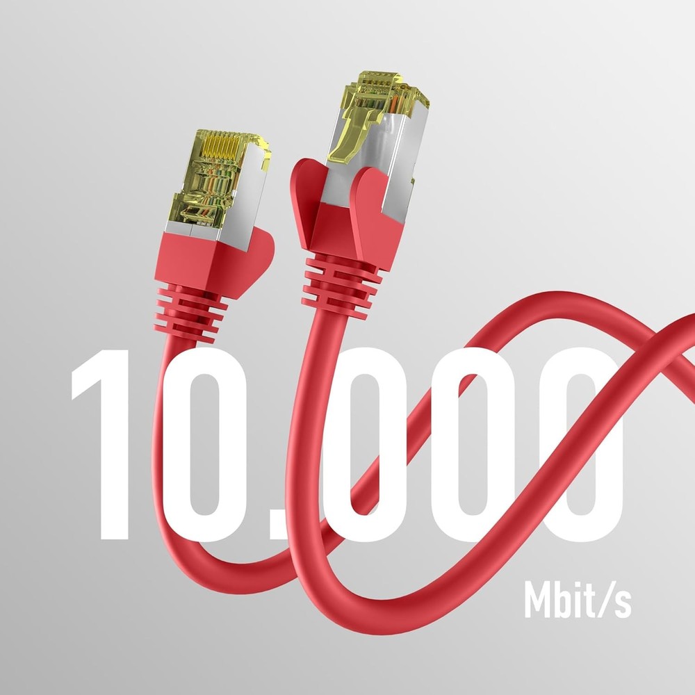 EFB Eletronik Cat6a Red 0.15 m Patch Cable S/FTP PIMF