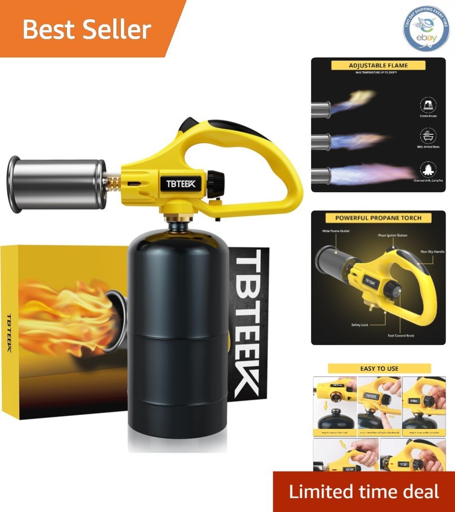 Refillable Propane Torch for Home Cooking - Safety Features & High Performance