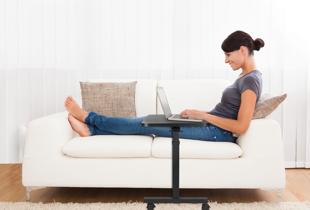 Mount-It! Adjustable Rolling Laptop Desk