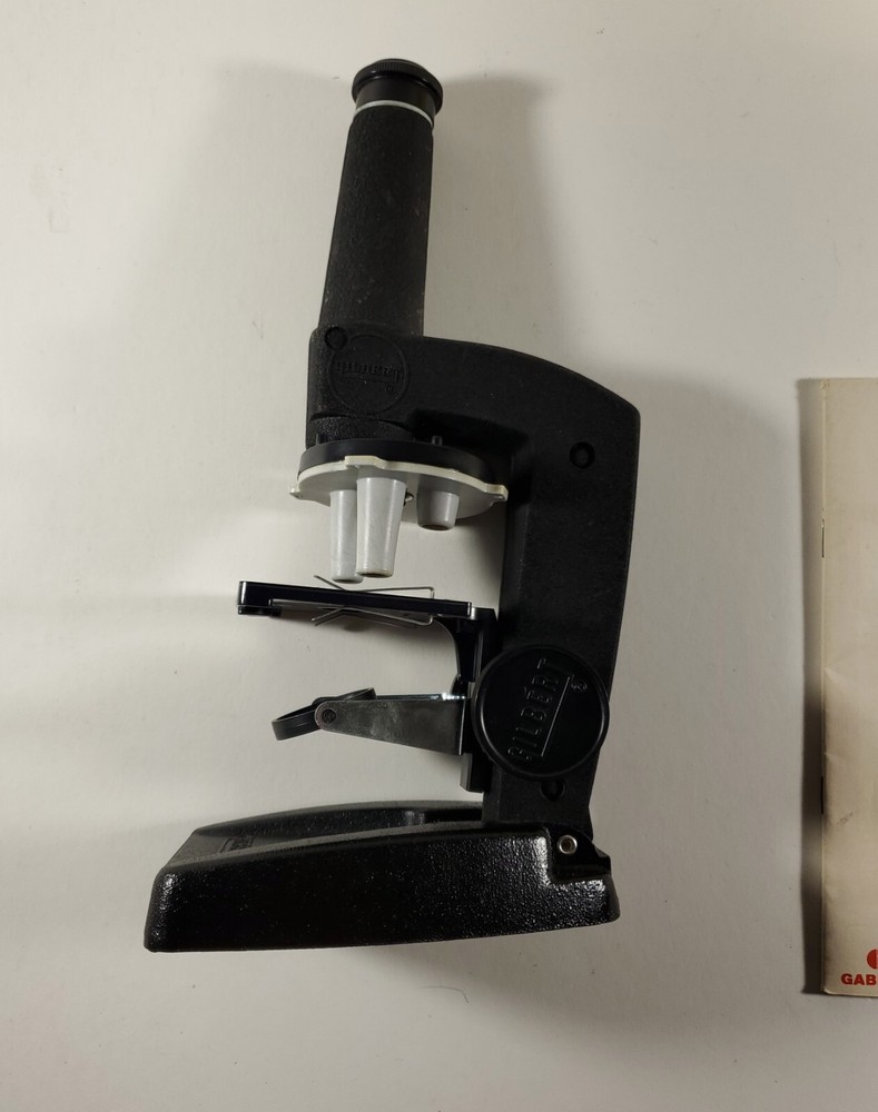 VTG Gilbert Microcraft Microscope Set Metal Storage Cabinet Instructions