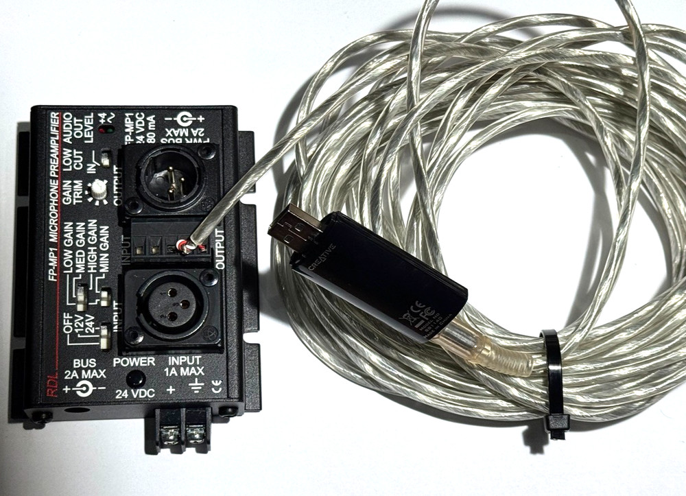 RDL FP-MP1 Studio Quality Mic Preamplifier with Phantom - Terminals/XLR