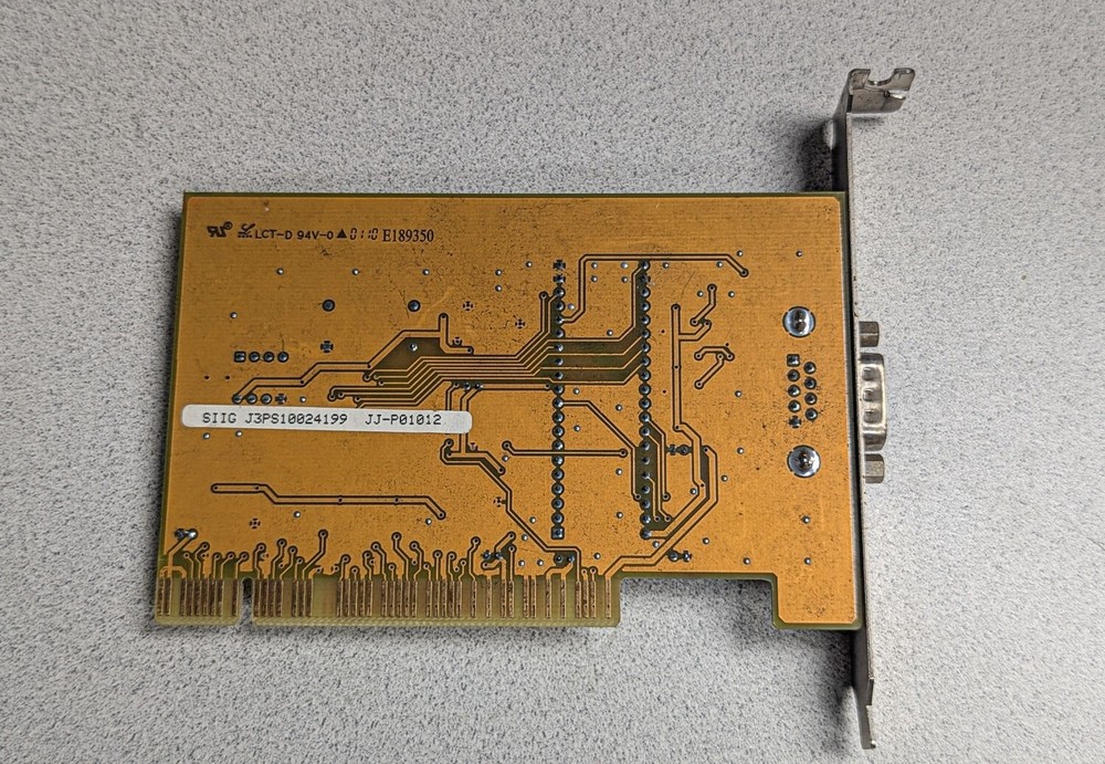 SIIG 16550 Fast Serial 16-Byte Buffer PCI Adapter
