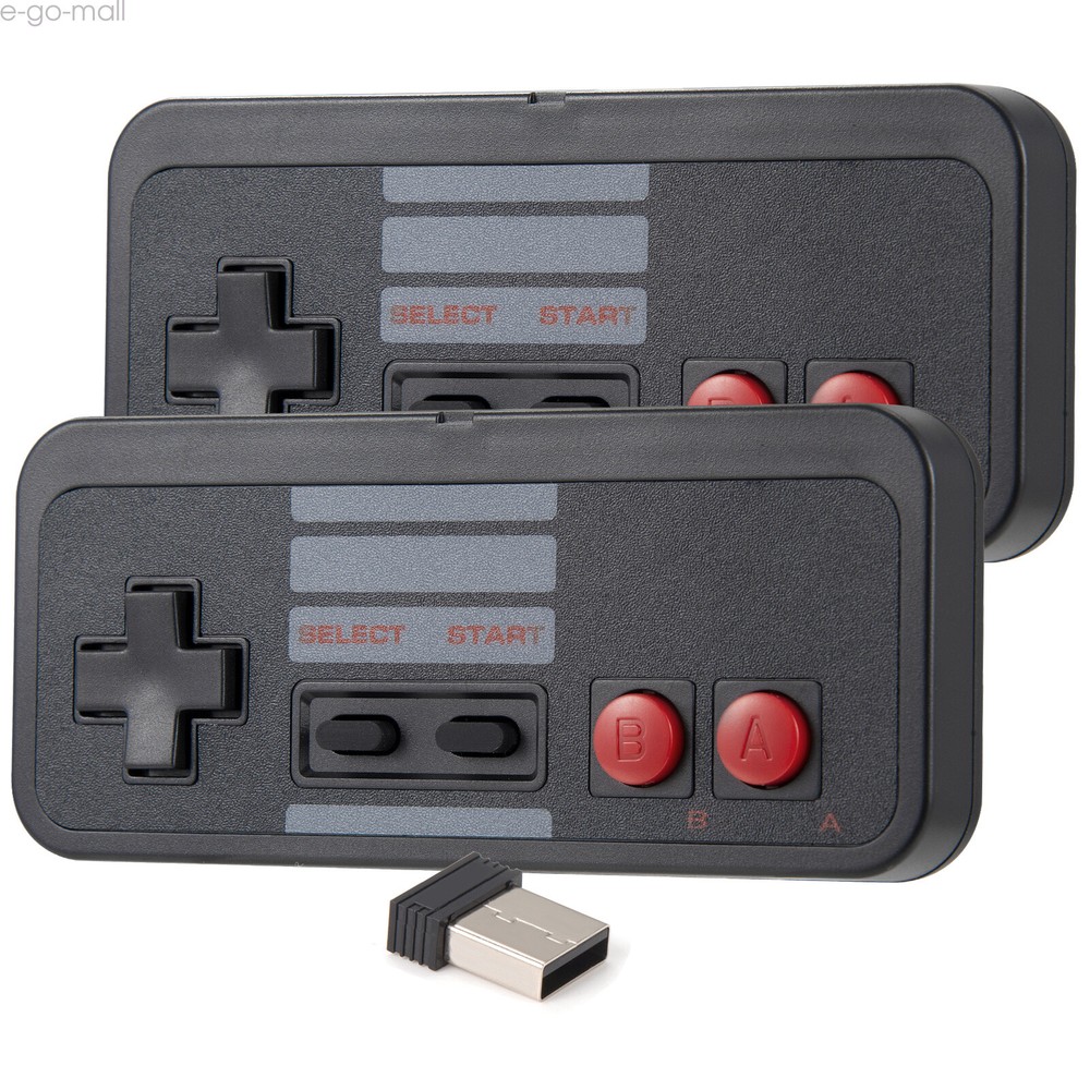 2Pack 2.4G Wireless NES USB Controller for PC Windows MAC iOS Raspberry Pi USB