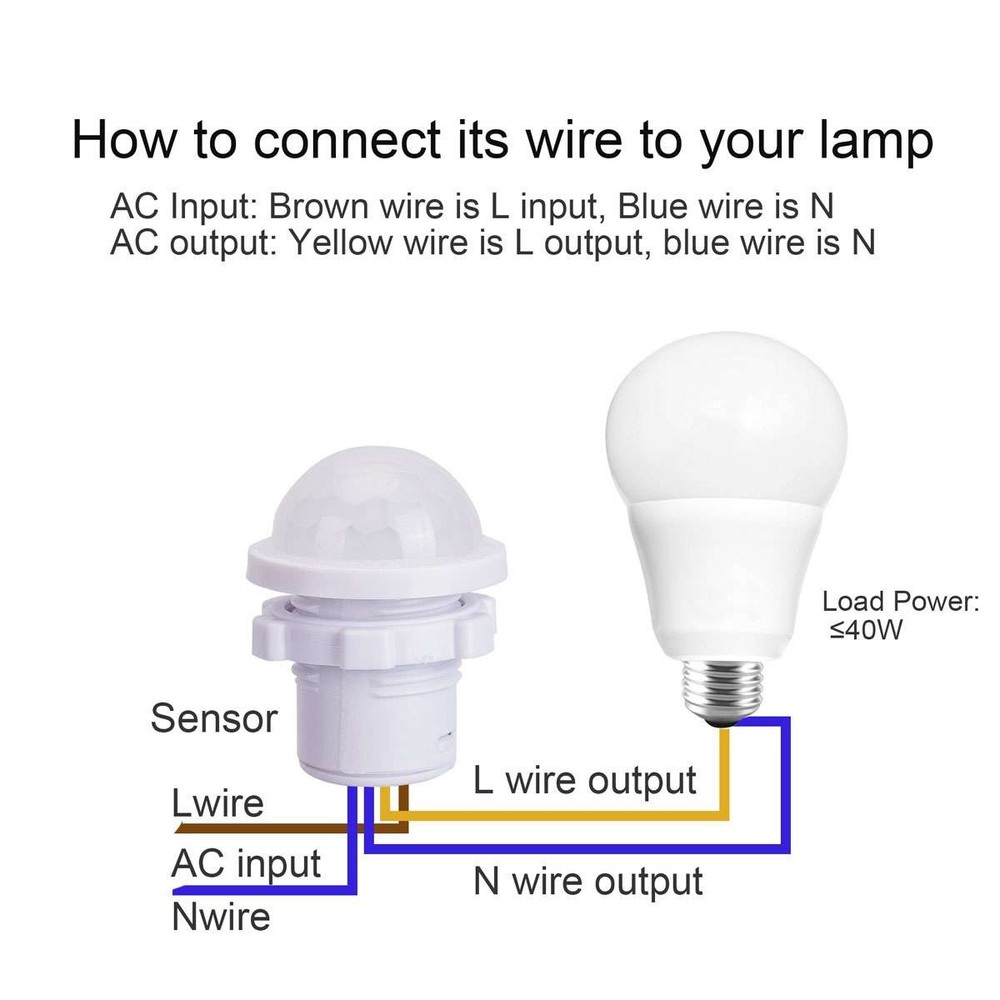 5pc PIR Infrared Motion Sensor Detector 110V Smart Switch Light Lamp Switch Auto