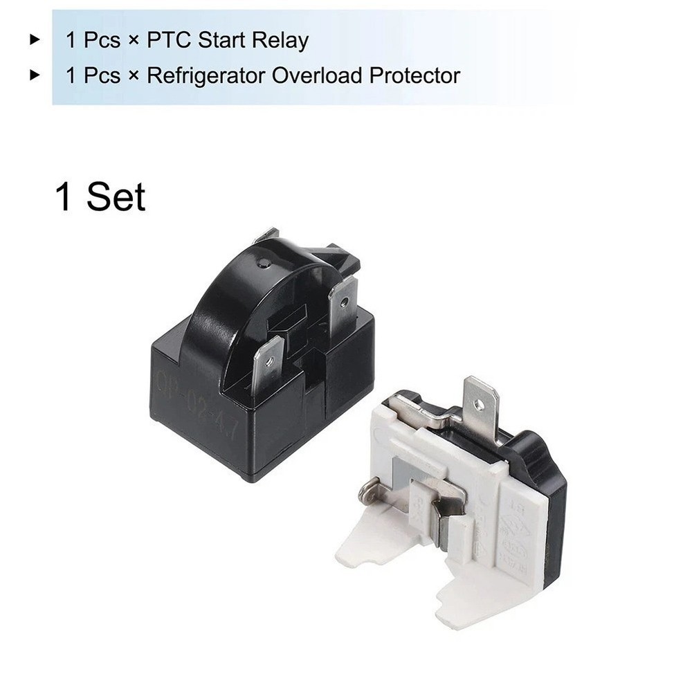 47 Ohm 3 Pin PTC Relay Module for Refrigerator Compressor with Overload Control