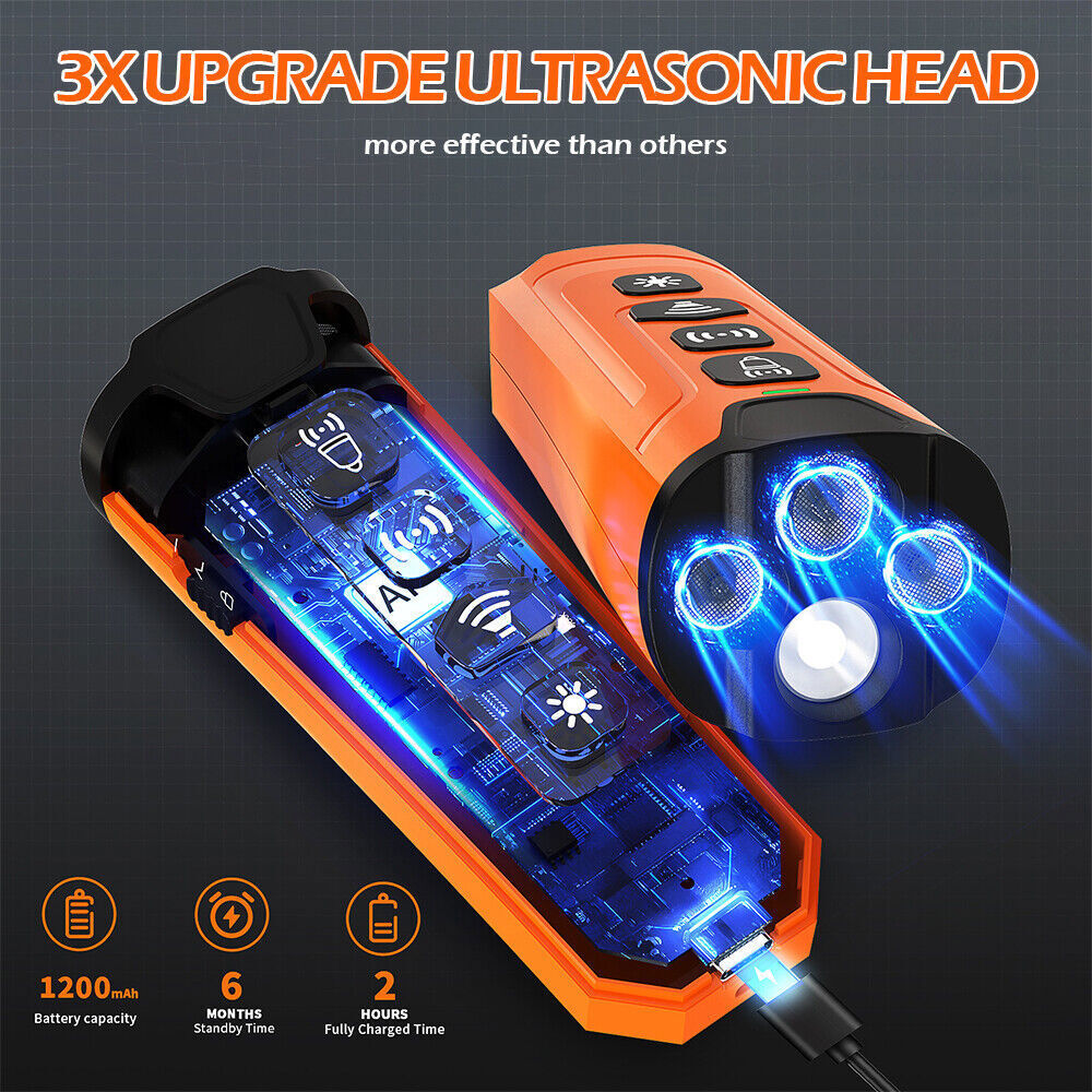 Ultrasonic Dog Bark Deterrent Devices Anti Barking Control Training Rechargeable