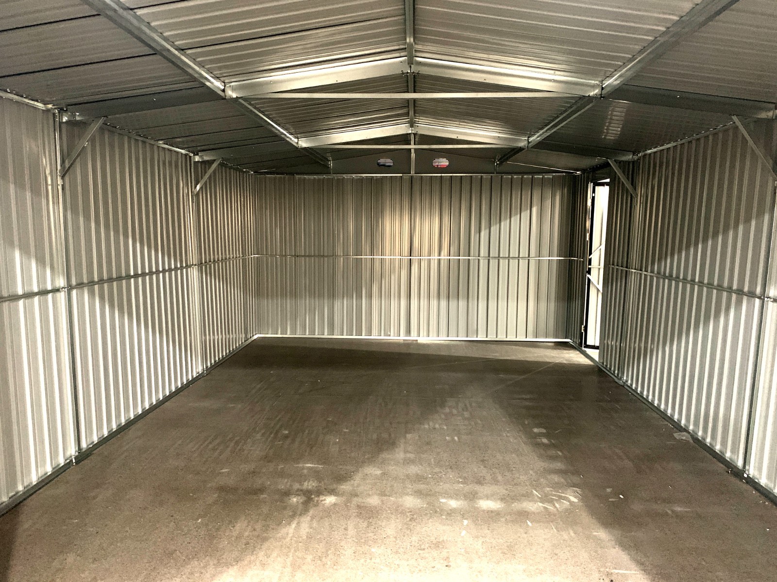 13x20FT Galvanized Metal Outdoor Storage Shed Livestock Garage Free shipping