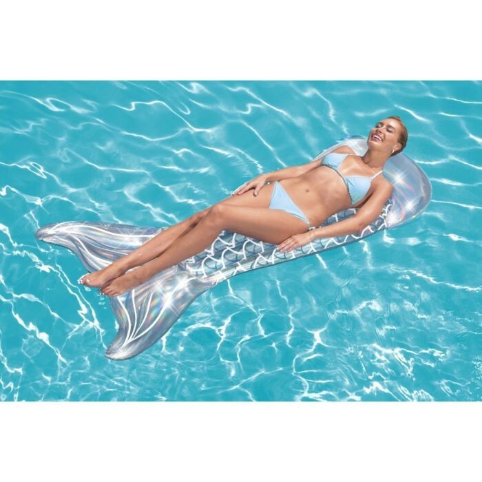 Iridescent Mermaid Tail Pool Lounge Float