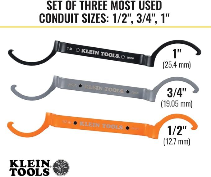 Offset Locknut Wrench Tool Set 3-Piece Hand Tool