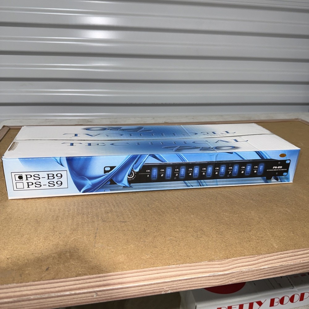 Technical Pro PS-B9 Rack Mount AC Switch. New In Box.