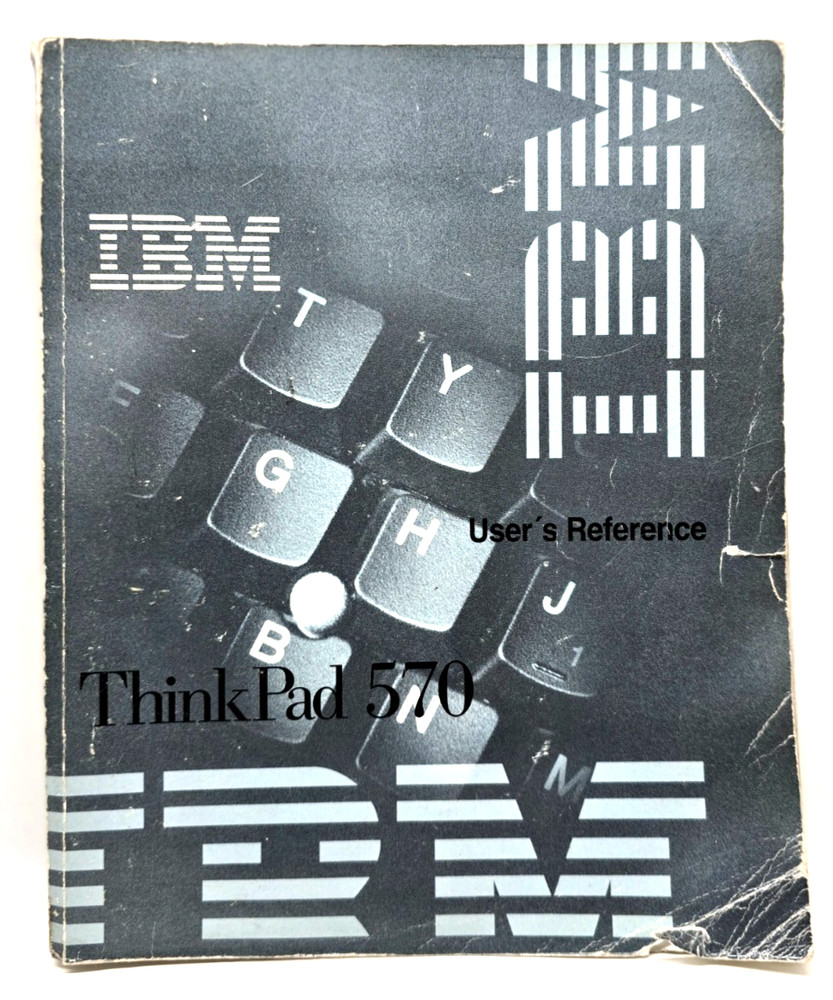 1999 IBM ThinkPad 570 User's Reference Manual Vintage HTF