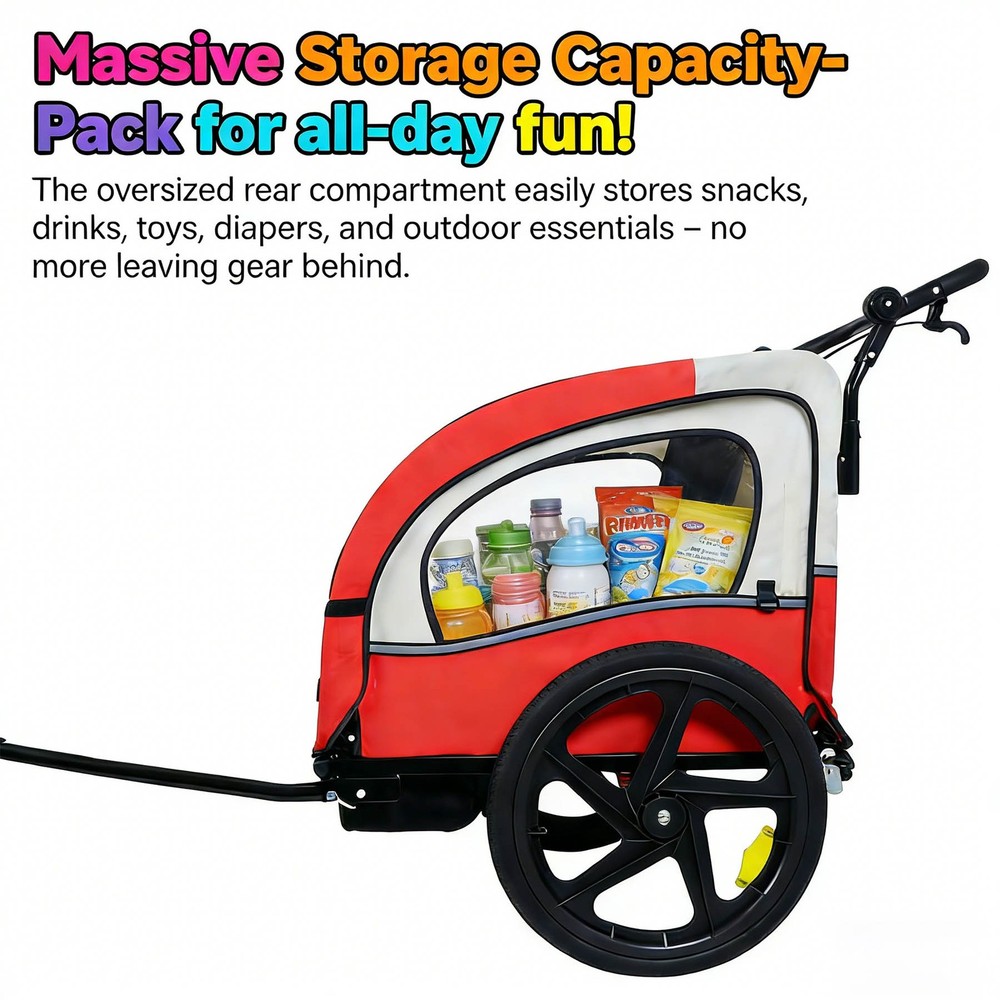 Double Stroller 5-Point Harness Foldable Swivel Front Wheels Storage Bag