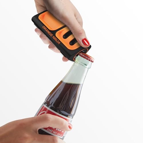 Orange Ninja Mini Knife Sharpener - Coarse & Fine Blade Sharpener, Sharpening