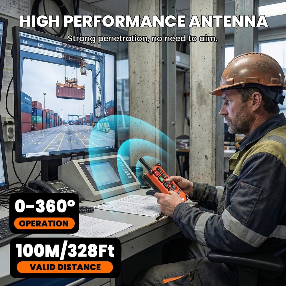 Wireless Crane Remote Control 12V Industrial