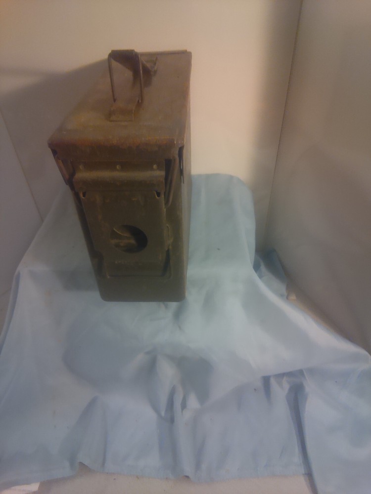 Vintage Ammunition Metal Container Empty