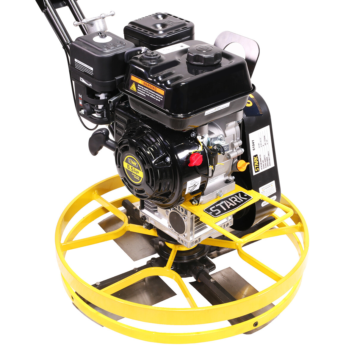 Stark USA 6.5HP Walk-Behind Trowel Concrete Cement Surface Smooth w/ Float Pan