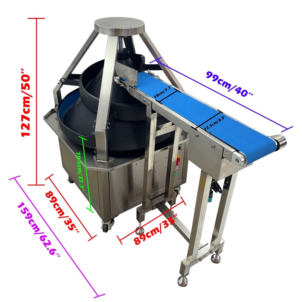 Automatic Conical Dough Rounder Machine Bread Roll Maker for Baking 50-950g