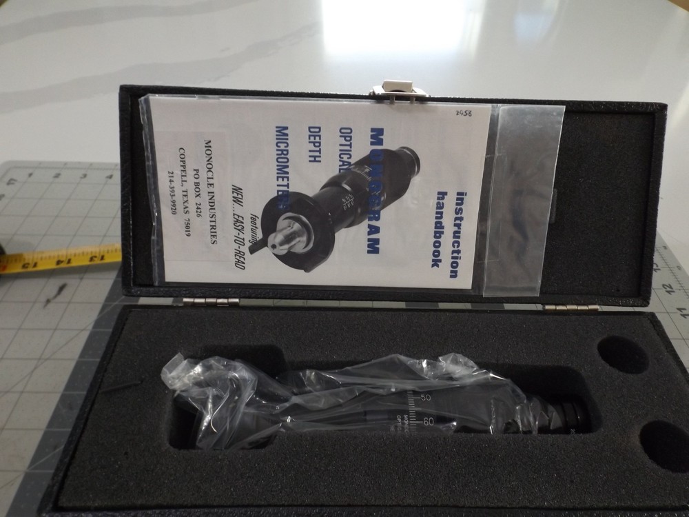Monogram Optical Depth Micrometer No 966 Monocle Industries