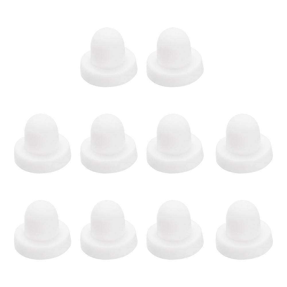 Earring Backs, 100pcs - Silicone Soft Earring Backs for Studs (White,6mm)