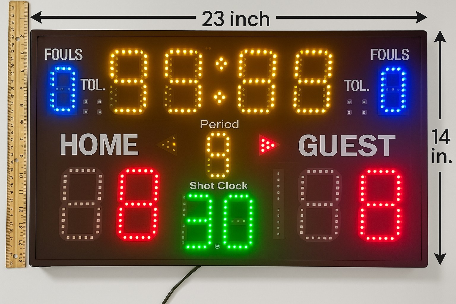 GANXIN A30N 15-DIGITAL SCOREBOARD WITH LED LIGHT NEW IN BOX