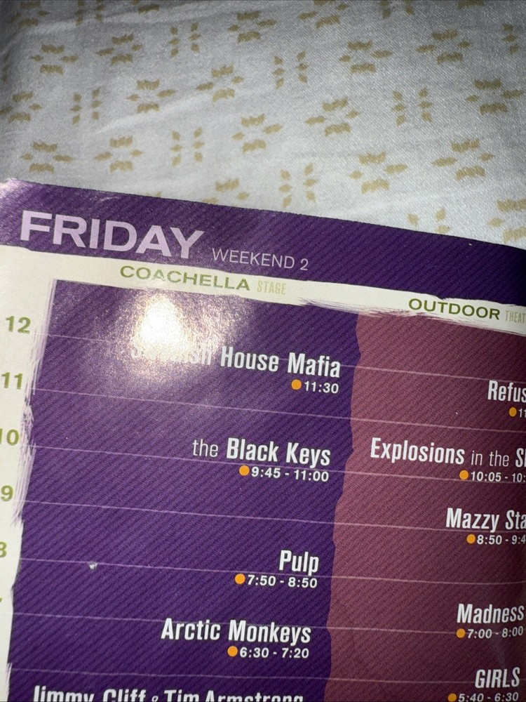 Official Coachella 2012 Weekend 2 Program book