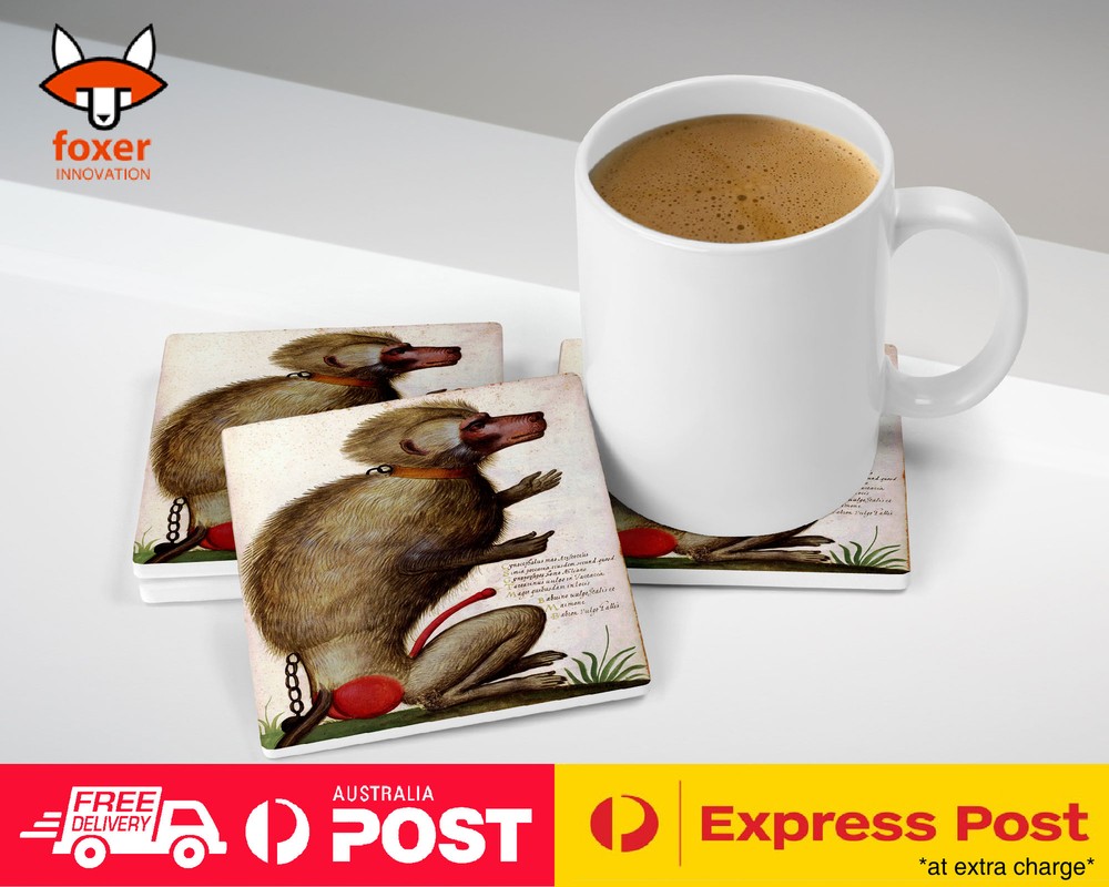 COASTER COFFEE DRINKING MAT|MONKEY APE SKETCH ART