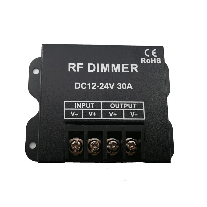 Led Single Strip Dimmer DC12-24V 30A 360W Output Controller RF Wireless Remote