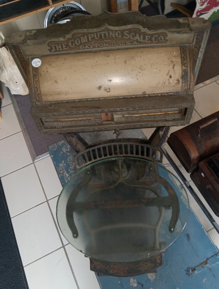 Antique Barrel Scale 1901 The Computing Scale Co