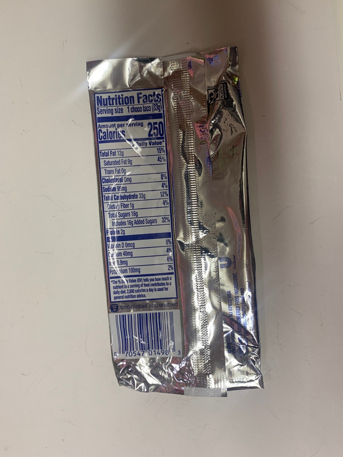 AMAZING Klondike Choco Taco WRAPPER ONLY Ice Cream RARE Dessert DISCONTINUED OOP