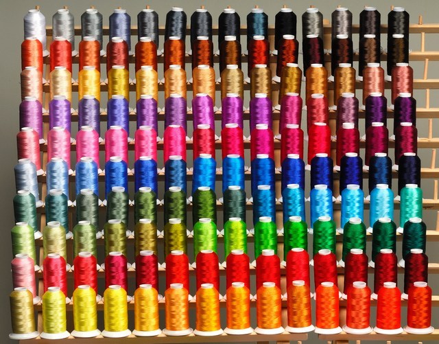 LARGE 165 CONE MACHINE EMBROIDERY THREAD RACK 4 BABYLOCK