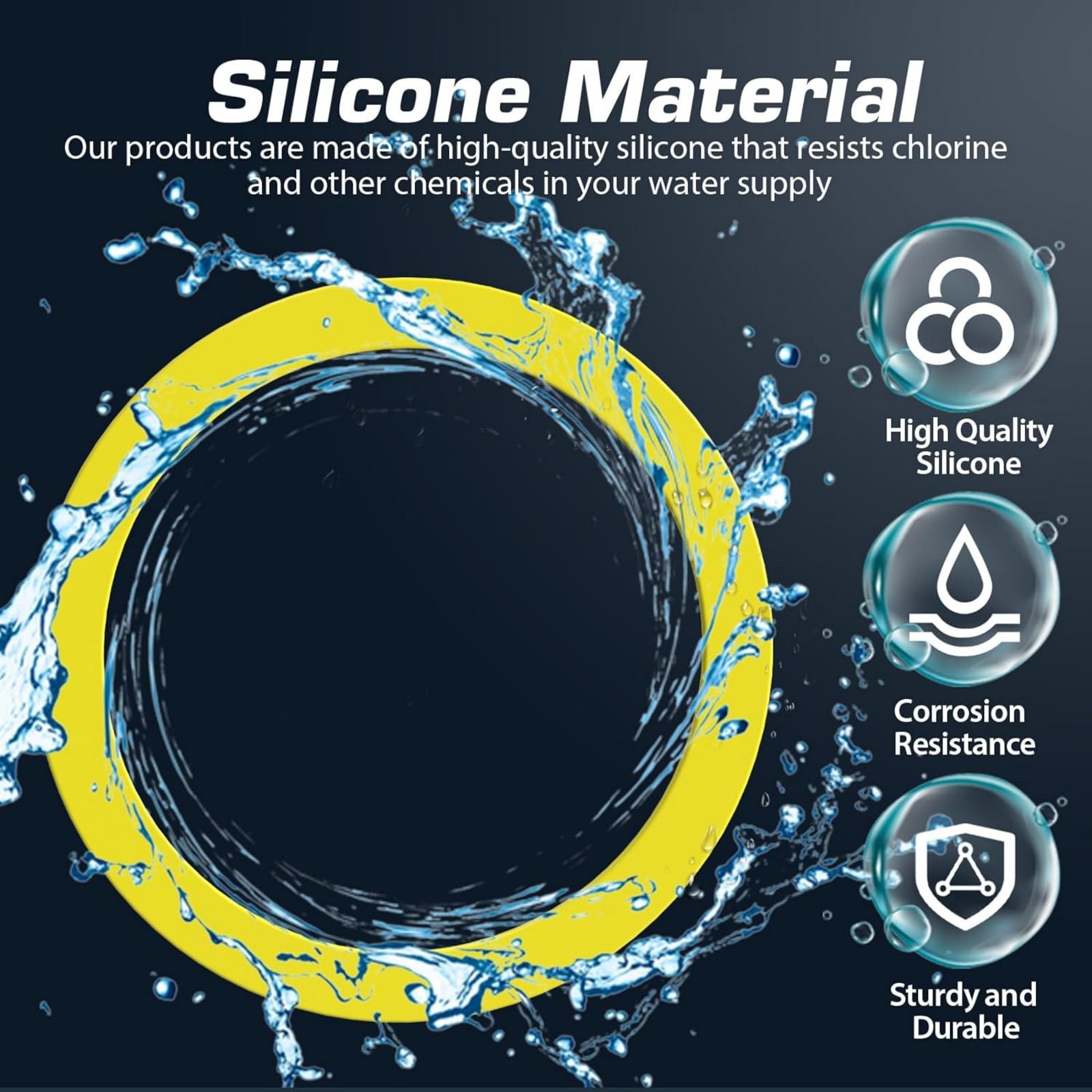 Great Quality 6 Pack GP1059291 Silicone Toilet Flush Valve Seal For Kohler