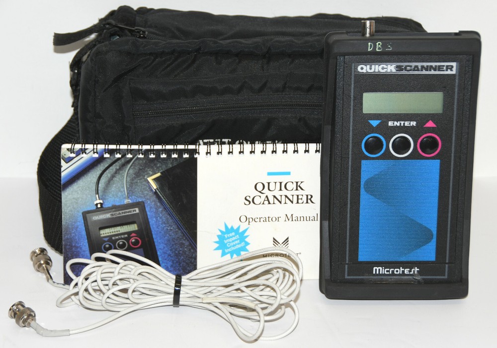 MicroTest Quick Scanner W/ Manual, Cables and Case