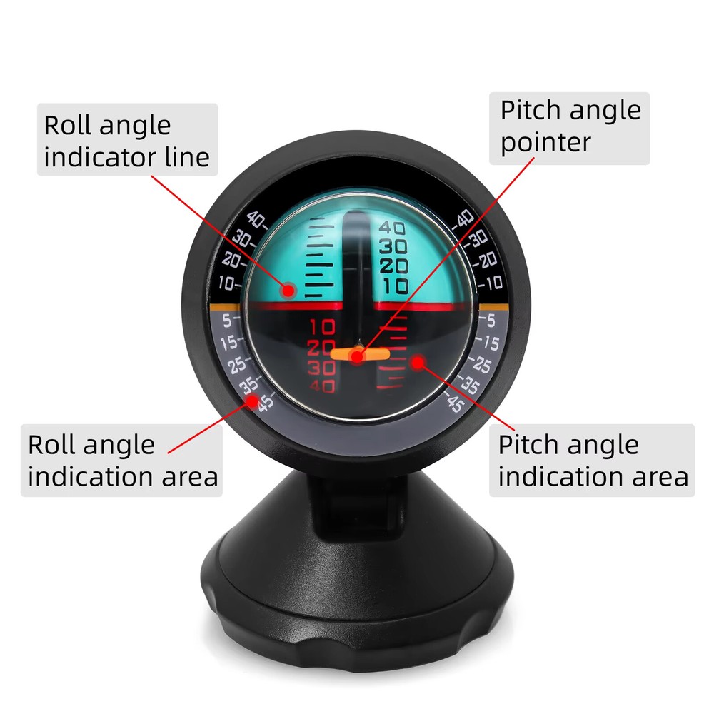 AD Slope Meter Angle Slope Car Inclinometer Indicator Gradient Balancer Tool