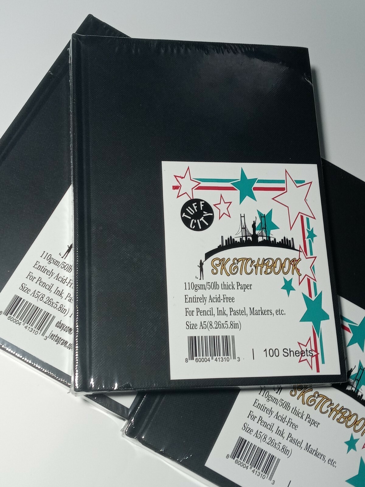 SKETCHBOOKS - (TUFF CITY SKETCHBOOK) Professional quality 200 pages (5.5X8.2)