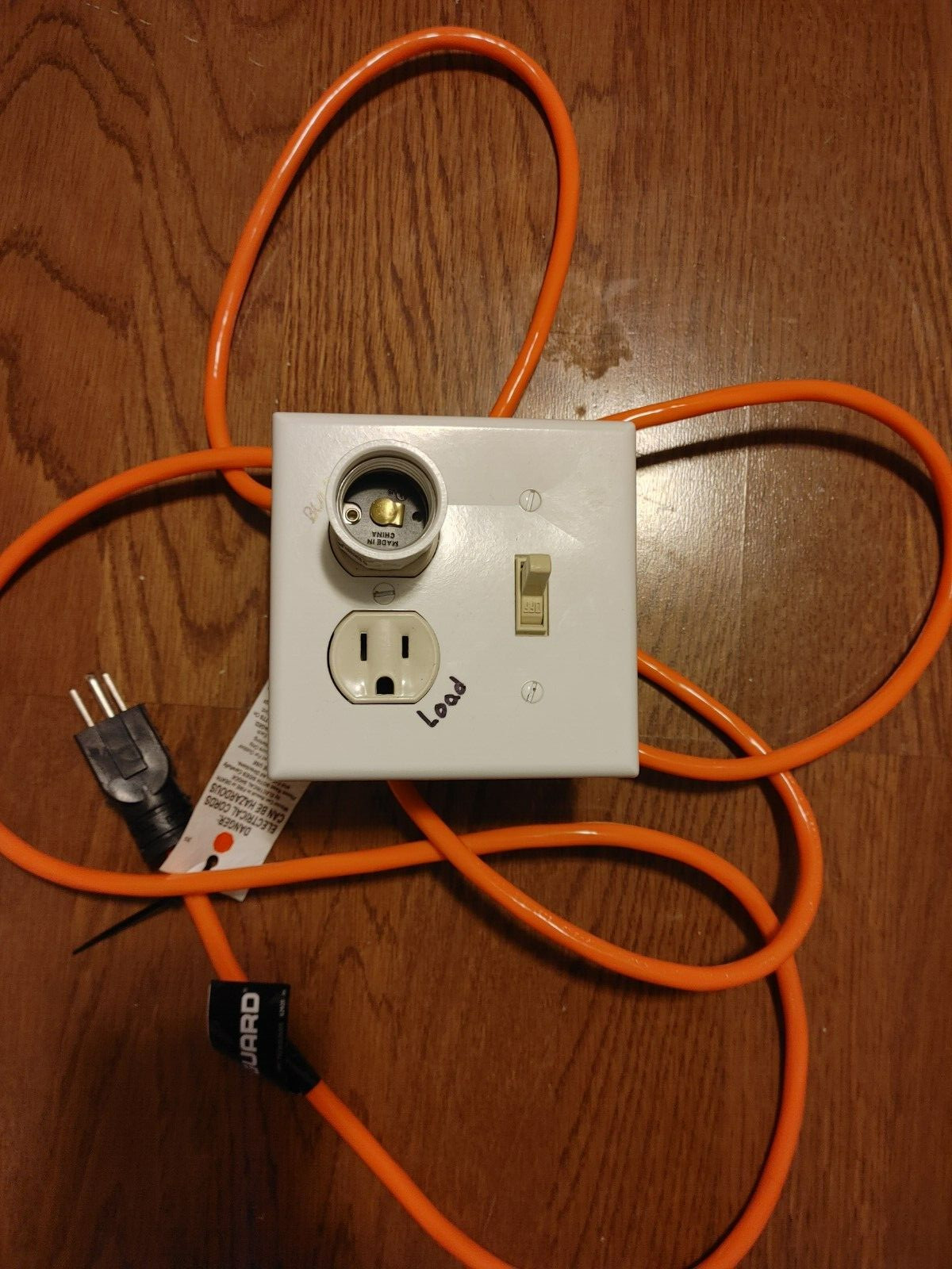 Dim Bulb Tester w/ 100W Bulb & Voltmeter Current Limiter for Amplifiers Stereos