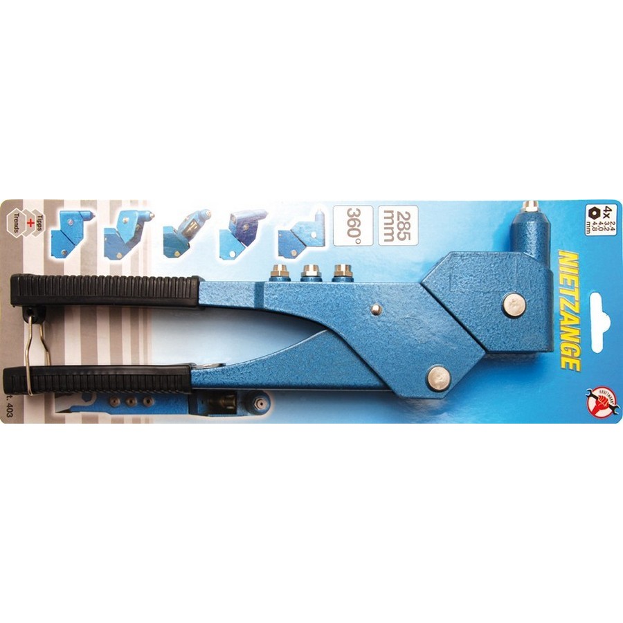 Manual Riveter Adjustable 2.4-4.8Mm - Code Bgs403 FBGS403 Kraftmann Off