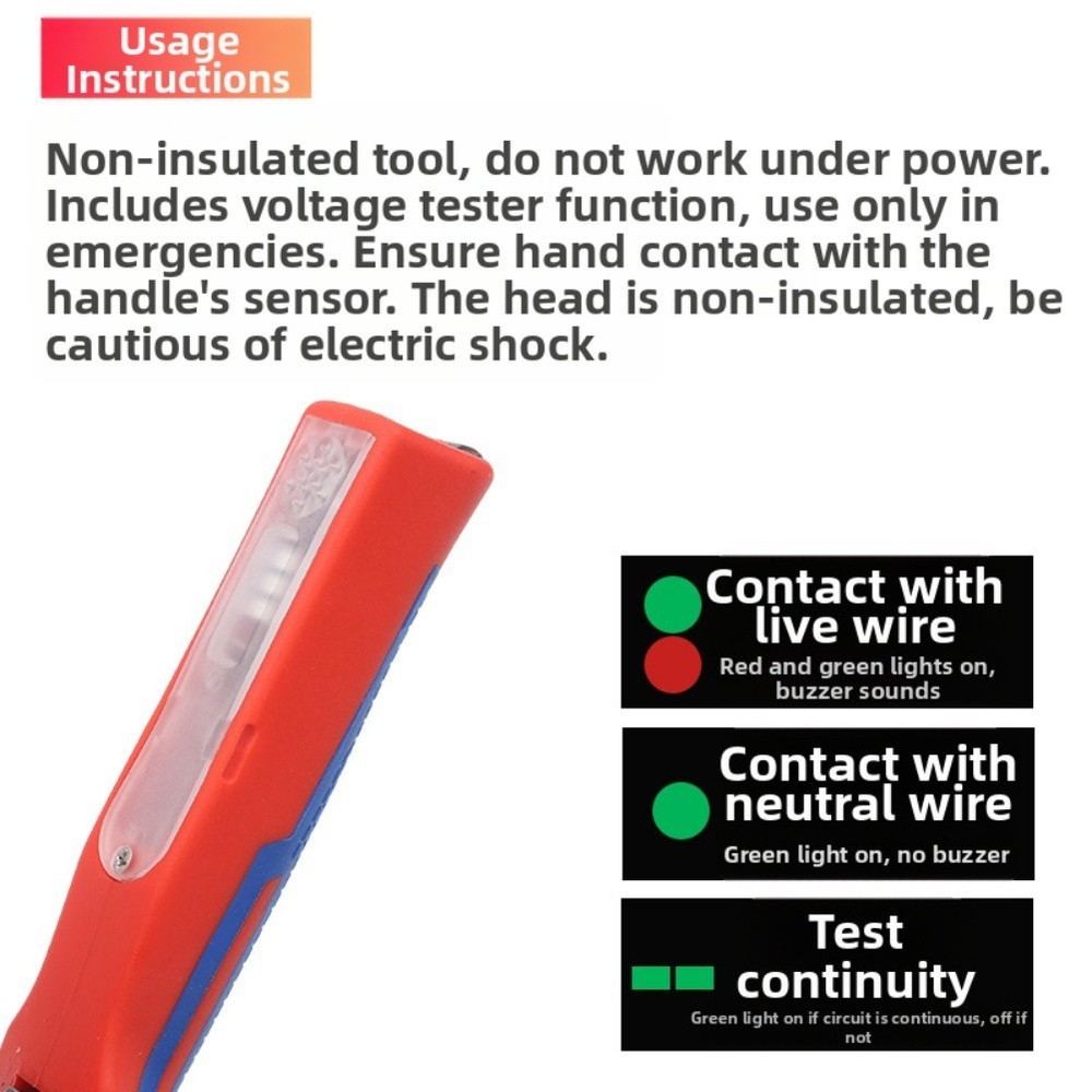 Multi Functional Wire Stripping and Electrical Testing Tool for Industrial Use
