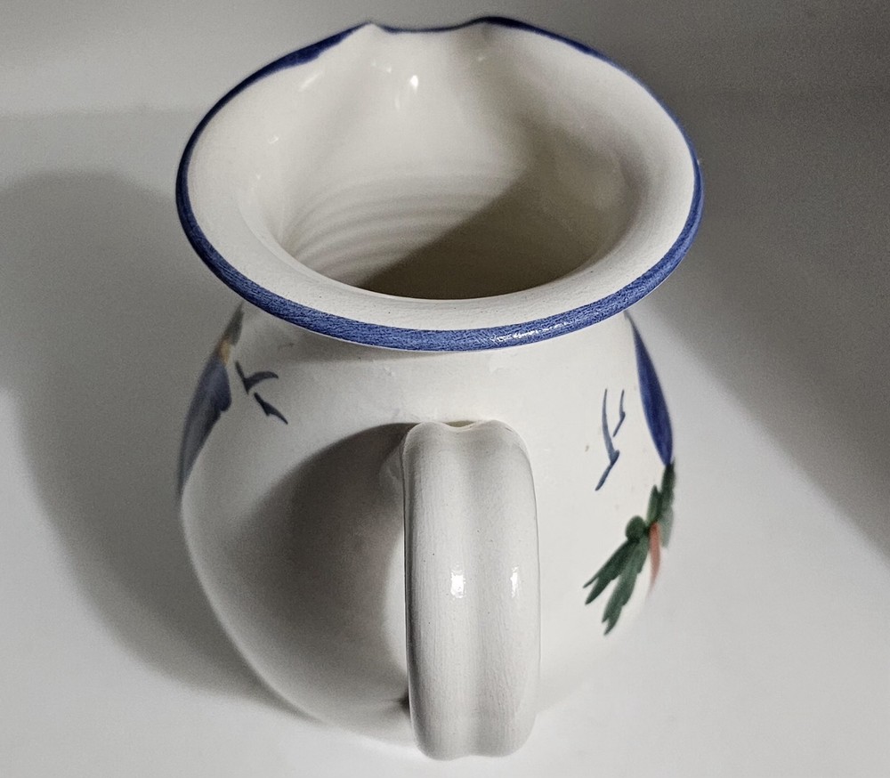 Hand Painted Ceramic Pitcher, Made In Cyprus