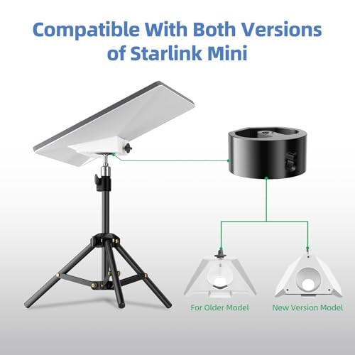 for Starlink Mini Tripod with Adapter(for Both 2025 New&Old Version),