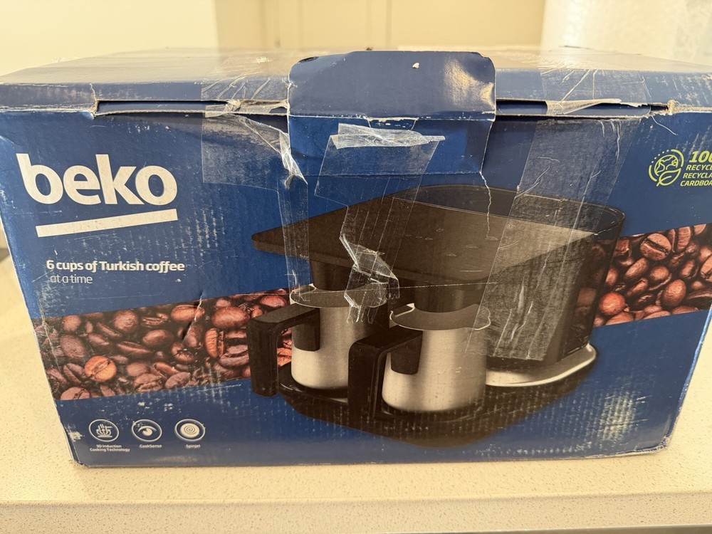 BEKO Automatic Turkish Coffee Maker 6-Cup | Matte Black | TKM 8961