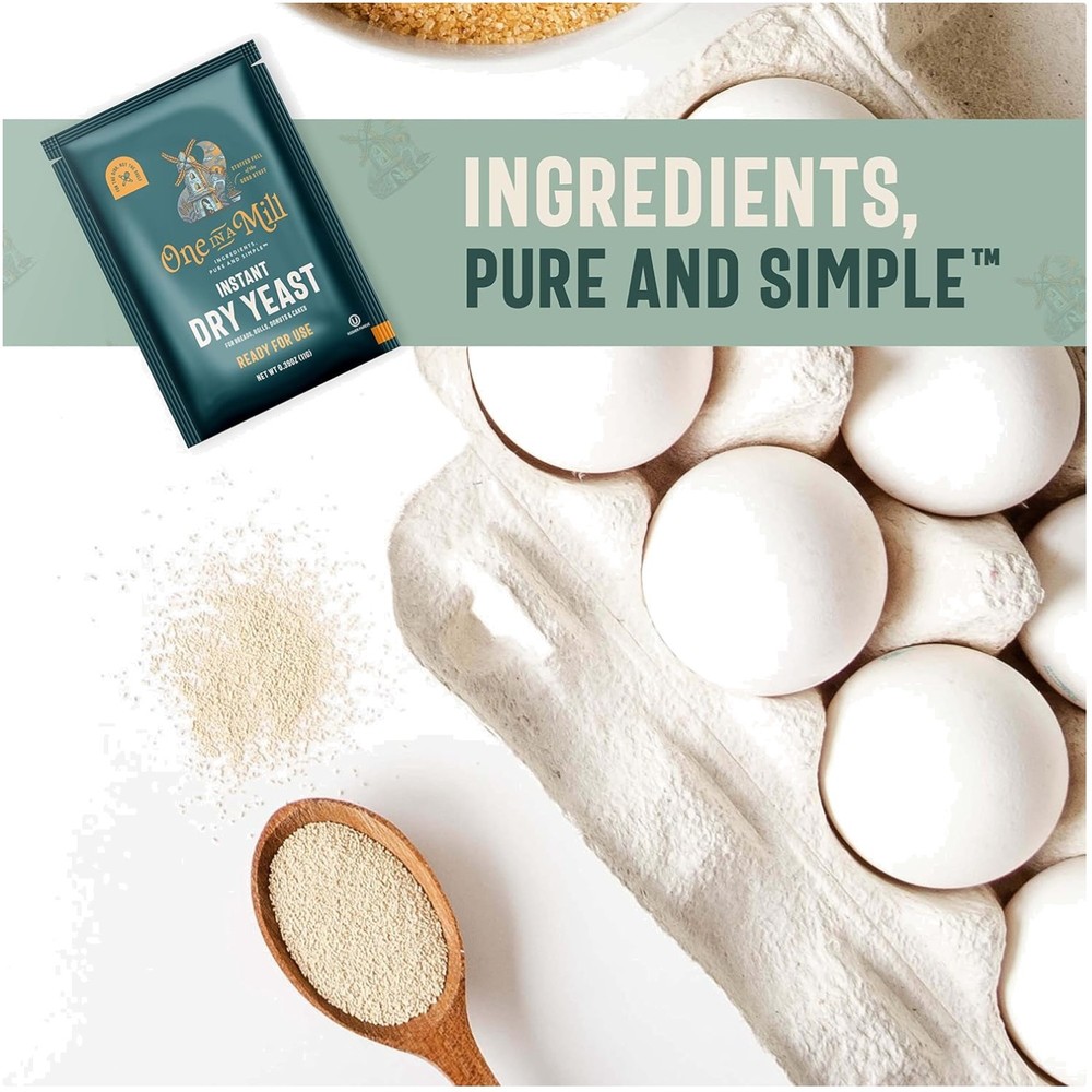 Quick Rapid Rise Yeast for Bread, Cake, Pizza - 48 Pack