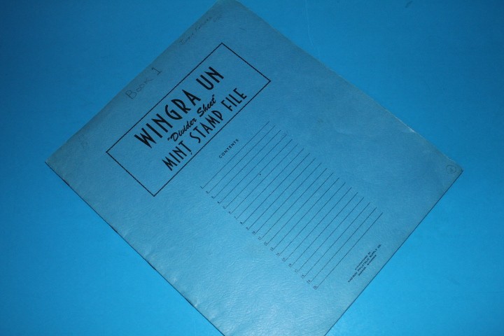 Wingra Mint Sheet File Capacity 10 pgs 2 pocket 12.75" x 10.75" BlueLakeStamps